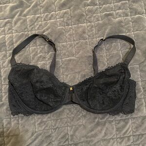 Savage x Fenty Unlined Black Bra Size 38DD